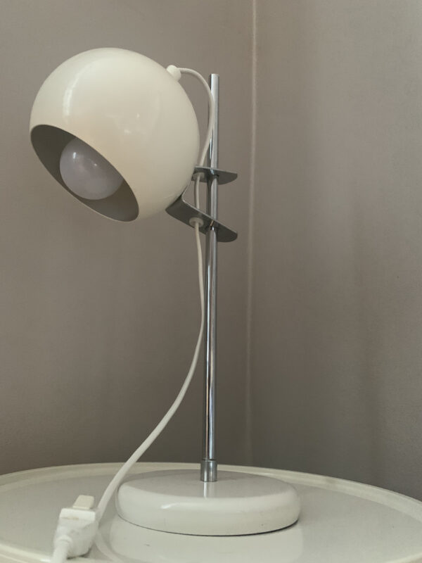 Bordslampa i metall, 70-tal